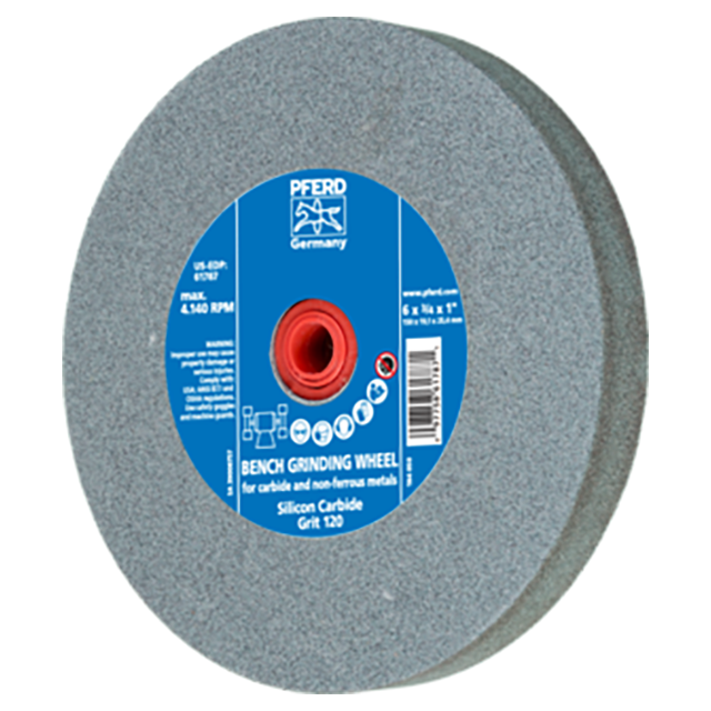 Pferd 39008757 | 61787 6" Diameter x 3/4" Width 120 Grit Glass Grinding Wheel