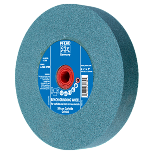 Pferd 39010133 | 61789 6" Diameter x 1" Width 80 Grit Glass Grinding Wheel