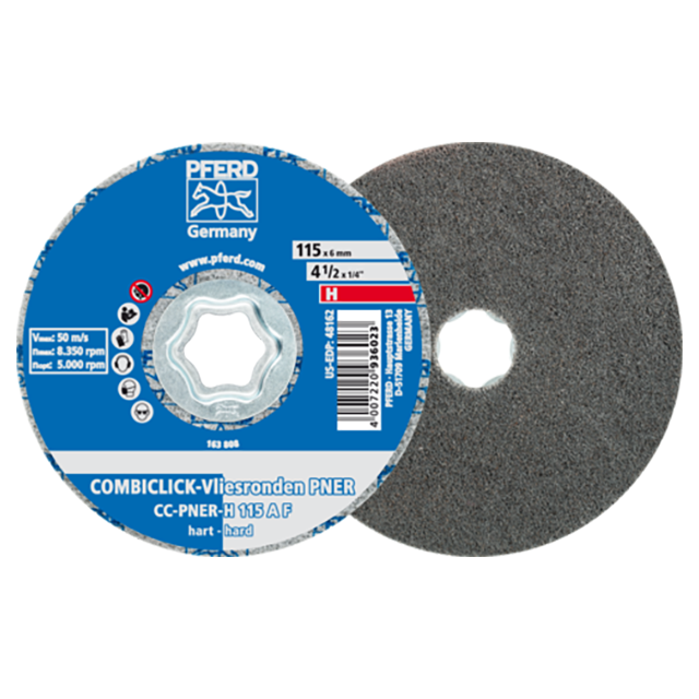 Pferd 42002182 | 48162 4-1/2" Diameter fine Grit Aluminum Unitized Disc