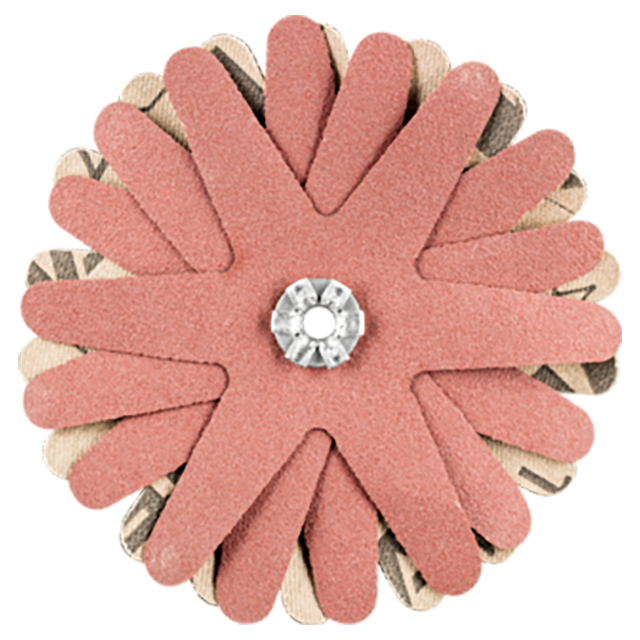 Pferd 42732129 | 44033 3,5/32" Diameter 240 Grit Aluminum Cross Buff