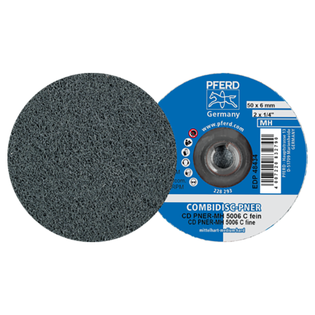 Pferd 42759104 | 48434 2" Diameter x 1/4" Width fine Grit Aluminum Unitized Disc