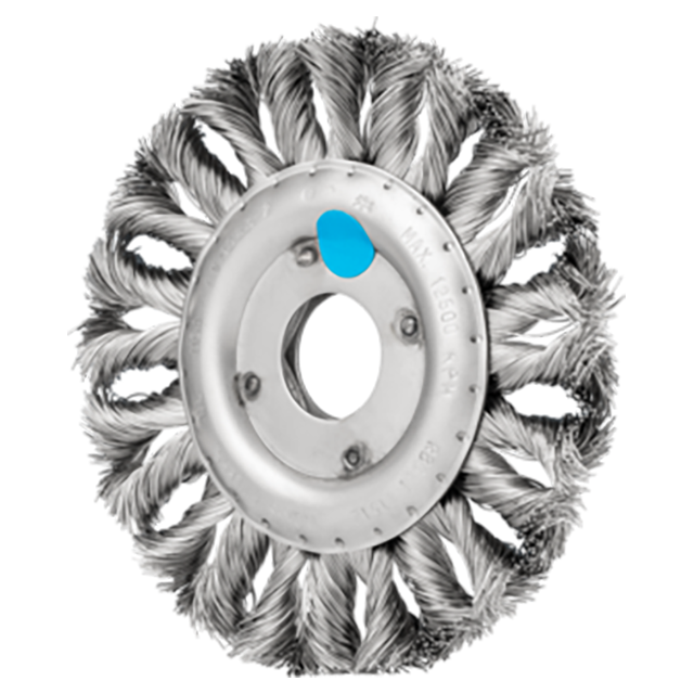 Pferd 43300042 | 82741 4-1/2" Diameter x 1/2" Width Aluminum Knot Wheel Brush