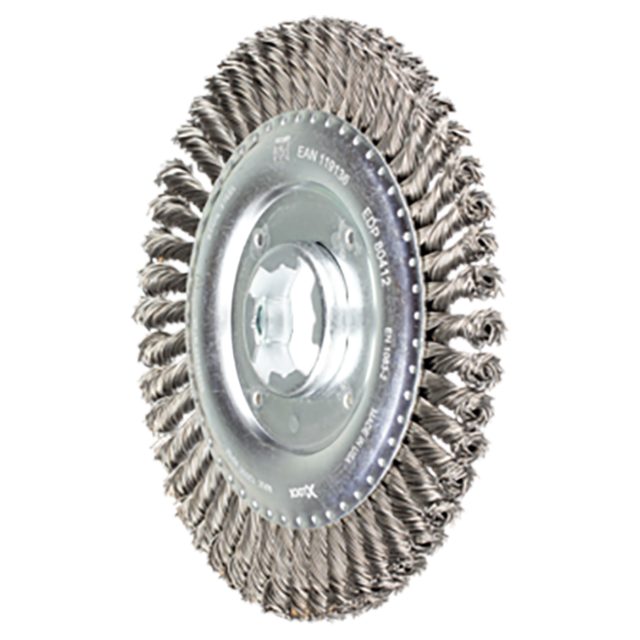 Pferd 43302521 | 80412 4-7/8" Diameter x 3/16" Width Cast iron Stringer Bead Wheel Brush