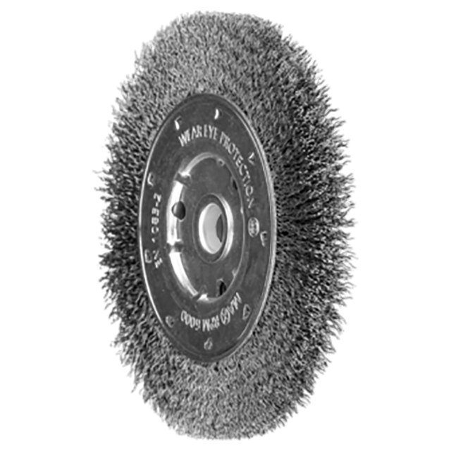 Pferd 43740016 | 764206 6" Diameter x 5/8" Width Cast iron Crimped Wheel Brush