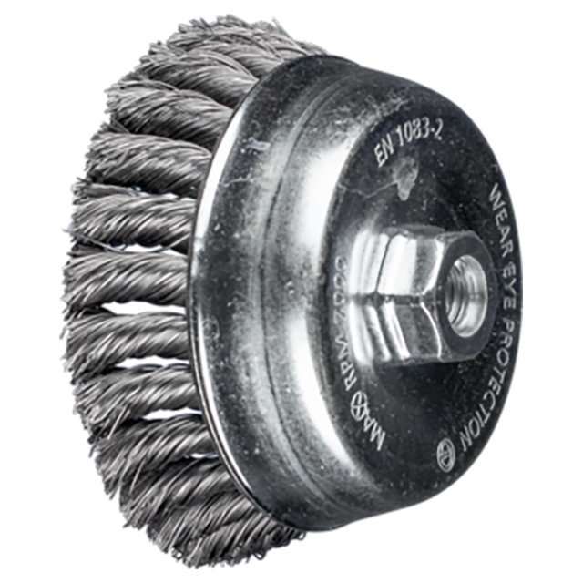 Pferd 43740034 | 763971 5" Diameter x 5/8-11" Thread Cast iron Knot Cup Brush