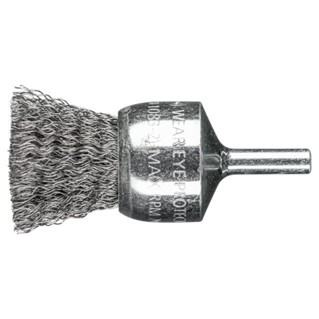 Pferd 43740061 | 764442 1" Diameter x 1/4" Shank Cast iron Crimped End Brush