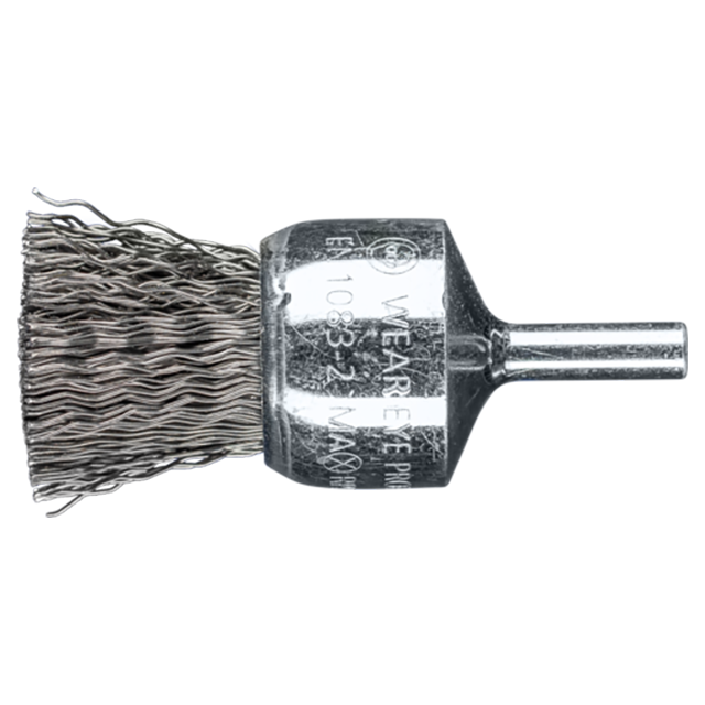 Pferd 43740062 | 764459 1" Diameter x 1/4" Shank Cast iron Crimped End Brush