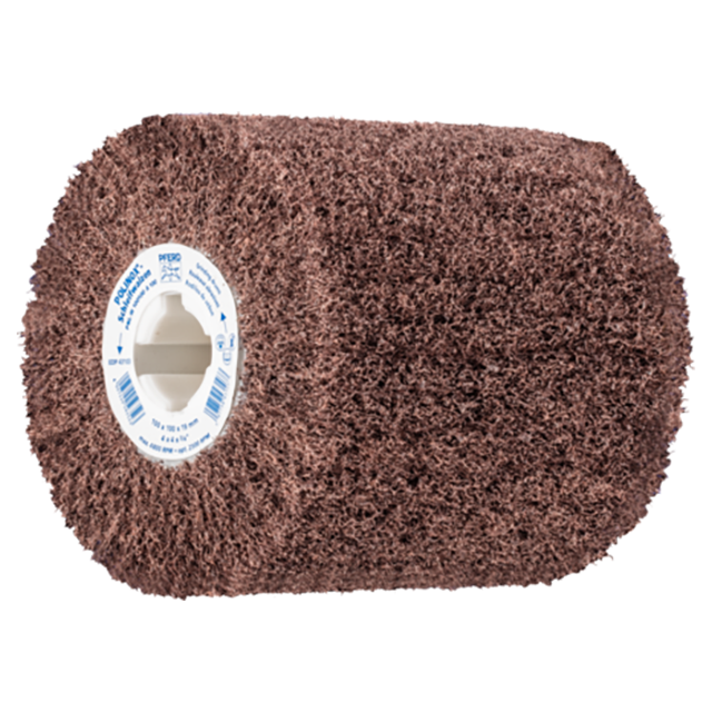 Pferd 44641010 | 43103 4" Diameter x 4" Width 100 Grit Aluminum Non-Woven Finishing Drum