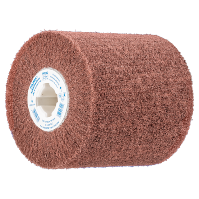 Pferd 44641018 | 43104 4" Diameter x 4" Width 180 Grit Aluminum Non-Woven Finishing Drum