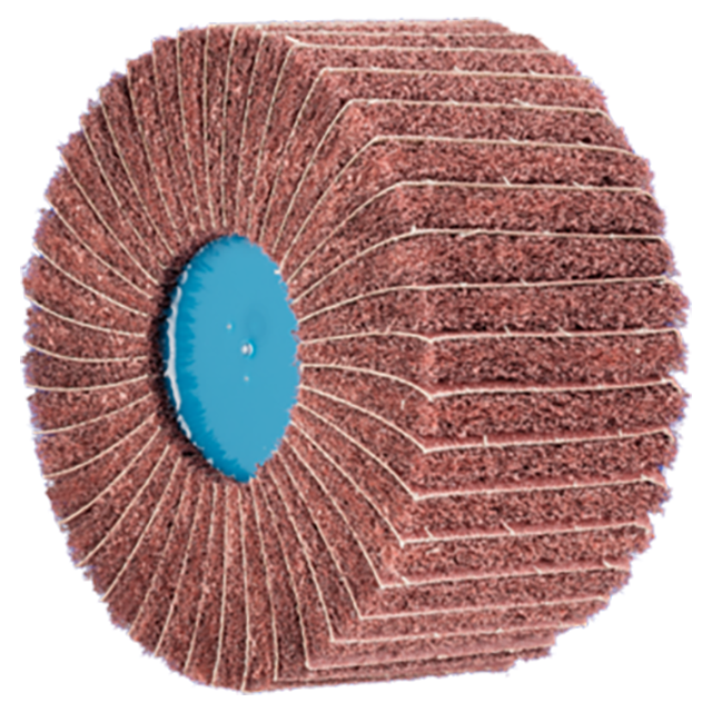 Pferd 44642022 | 43189 5/8"-11 Thread x 2" Width 180 Grit Aluminum Non-Woven Finishing Drum