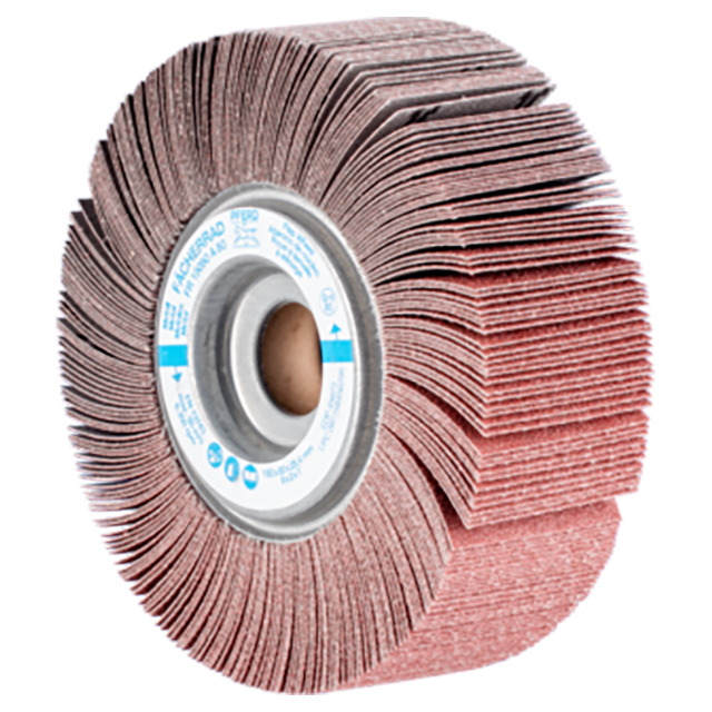 Pferd 44726080 | 45623 6" Diameter x 2" Width 80 Grit Aluminum Unmounted Flap Wheel