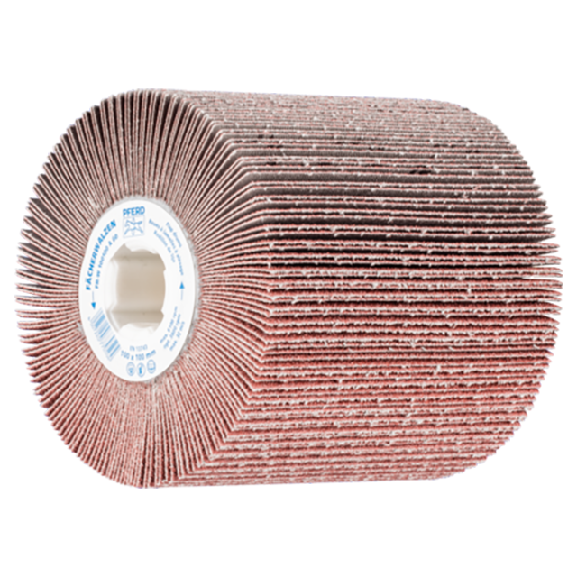 Pferd 44783060 | 45781 4" Diameter x 4" Width 60 Grit Aluminum Flap Drum