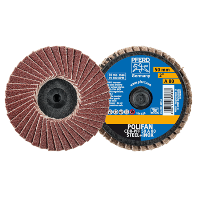 Pferd 47202090 | 42914 2" Diameter x 80 Grit Aluminum Oxide Flap Disc