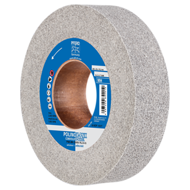 Pferd 47802654 | 48217 8" Diameter x 2" Width Aluminum Oxide Deburring Wheel