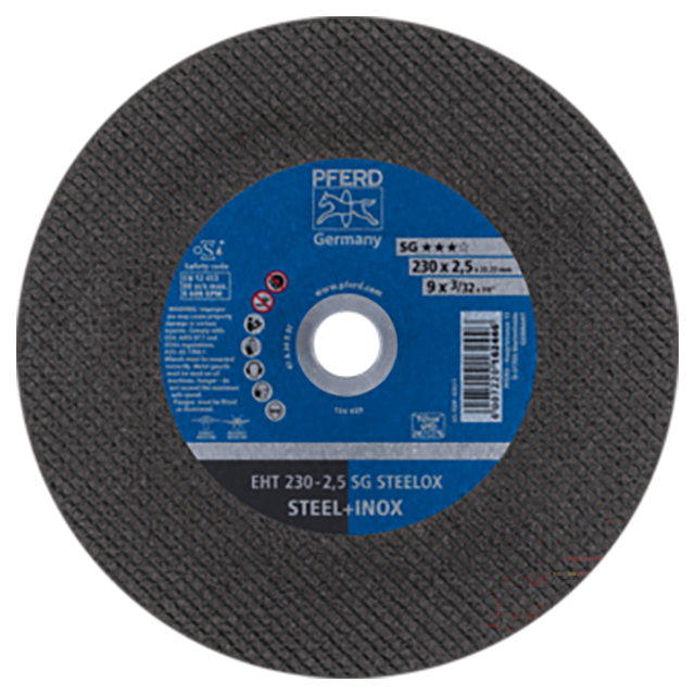 Pferd 61328422 | 63611 9" Diameter x 3/32" Width Aluminum Oxide Cutoff Wheel