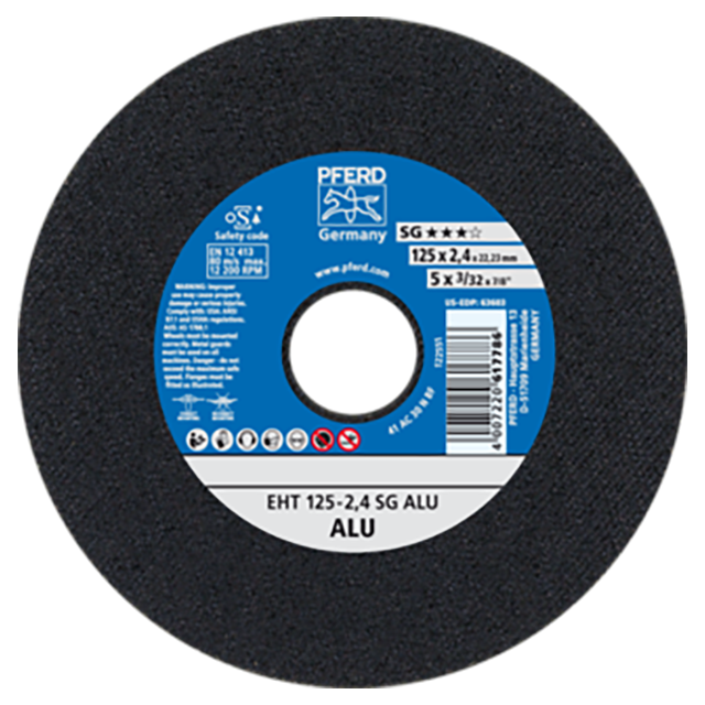 Pferd 61331550 | 63603 5" Diameter x 3/32" Width Aluminum Oxide Cutoff Wheel
