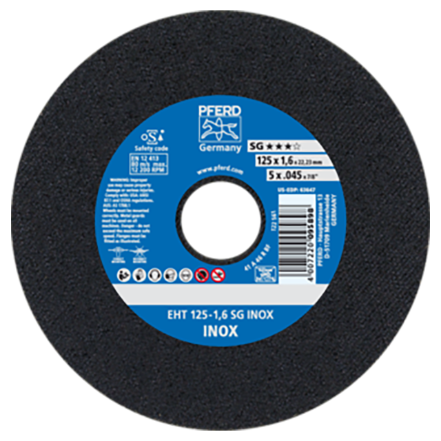 Pferd 61341124 | 63647 5" Diameter x 0.045" Width Aluminum Oxide Cutoff Wheel