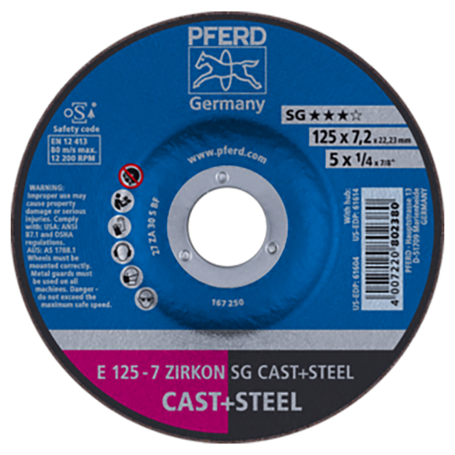 Pferd 62212747 | 61604 5" Diameter x 1/4" Width Grinding Wheel
