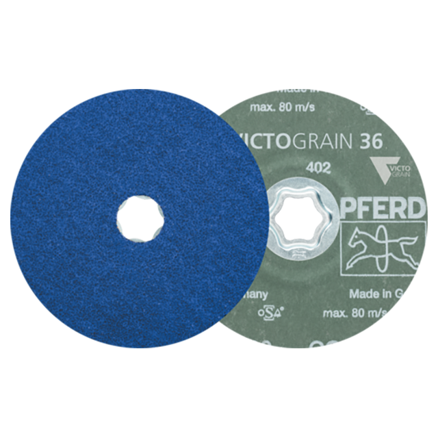 Pferd 64118036 | 40382 7" Diameter x 36 Grit Victograin Cool Fiber Disc