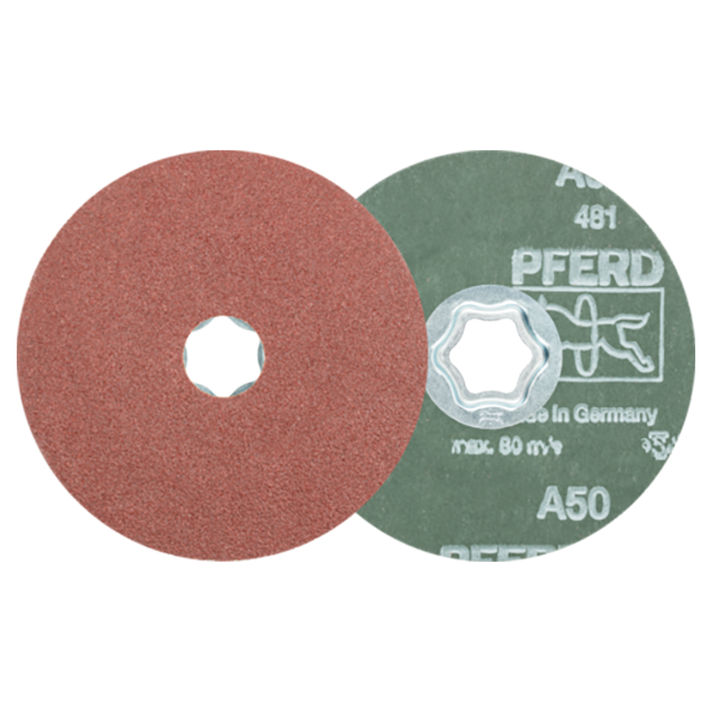 Pferd 64190005 | 40093 4-1/2" Diameter x 50 Grit Aluminum Oxide Fiber Disc