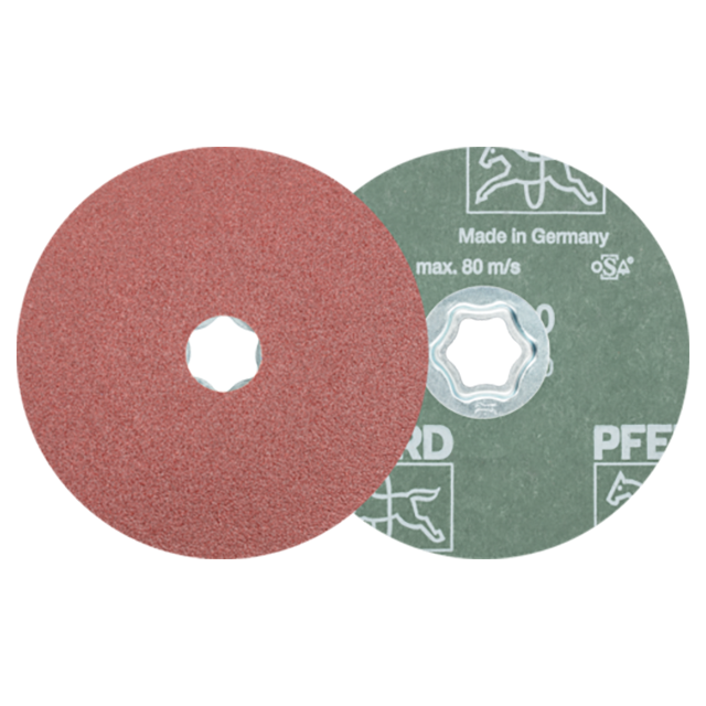 Pferd 64190106 | 40102 5" Diameter x 60 Grit Aluminum Oxide Fiber Disc