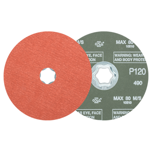 Pferd 64191112 | 40314 5" Diameter x 120 Grit Aluminum Oxide Fiber Disc