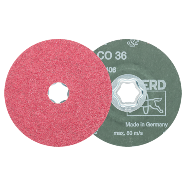 Pferd 64192003 | 40698 4-1/2" Diameter x 36 Grit Ceramic Oxide Fiber Disc