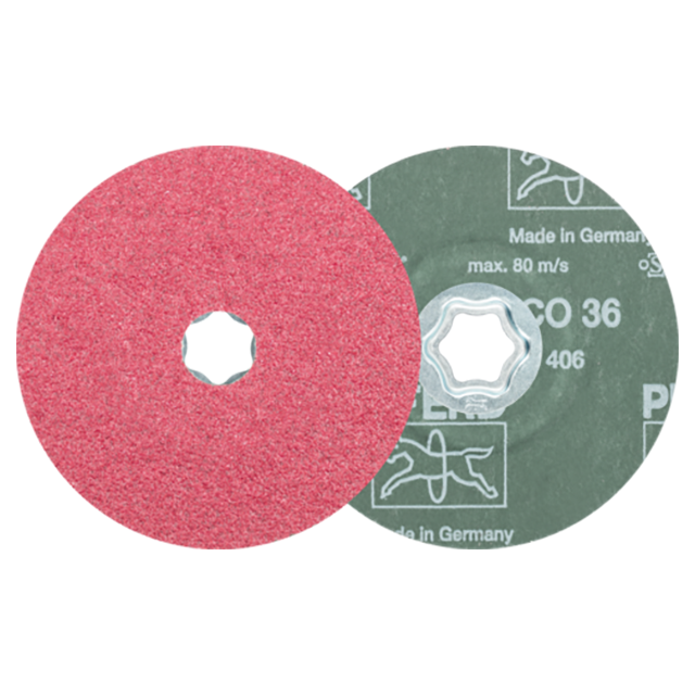 Pferd 64192103 | 40705 5" Diameter x 36 Grit Ceramic Oxide Fiber Disc