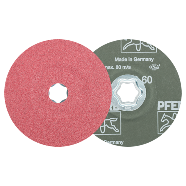 Pferd 64192106 | 40707 5" Diameter x 60 Grit Ceramic Oxide Fiber Disc