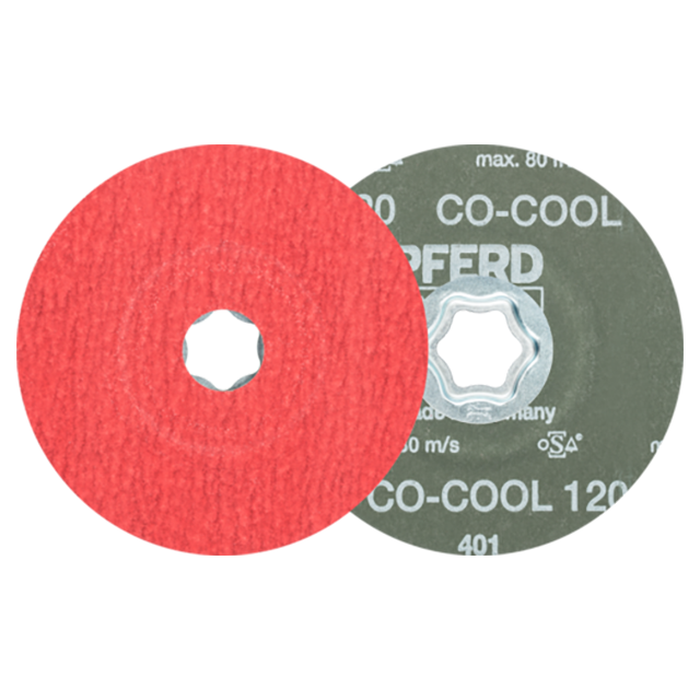 Pferd 64193012 | 40731 4-1/2" Diameter x 120 Grit Ceramic Oxide CO-COOL Fiber Disc