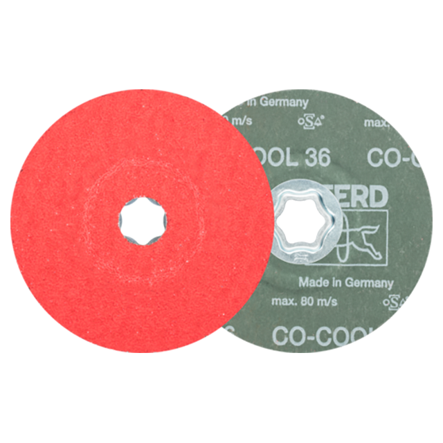 Pferd 64193103 | 40733 5" Diameter x 36 Grit Ceramic Oxide CO-COOL Fiber Disc
