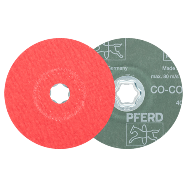 Pferd 64193106 | 40735 5" Diameter x 60 Grit Ceramic Oxide CO-COOL Fiber Disc