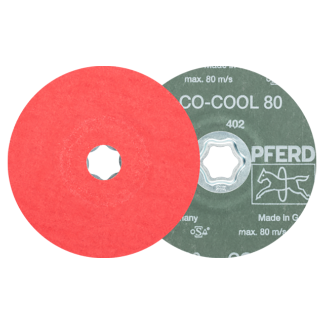Pferd 64193108 | 40736 5" Diameter x 80 Grit Ceramic Oxide CO-COOL Fiber Disc