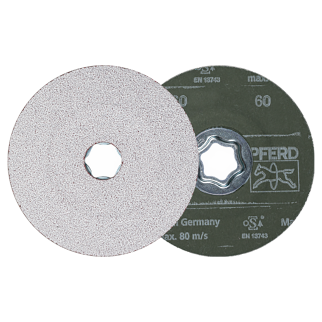 Pferd 64194006 | 40757 4-1/2" Diameter x 60 Grit Ceramic Oxide CO-ALU Fiber Disc