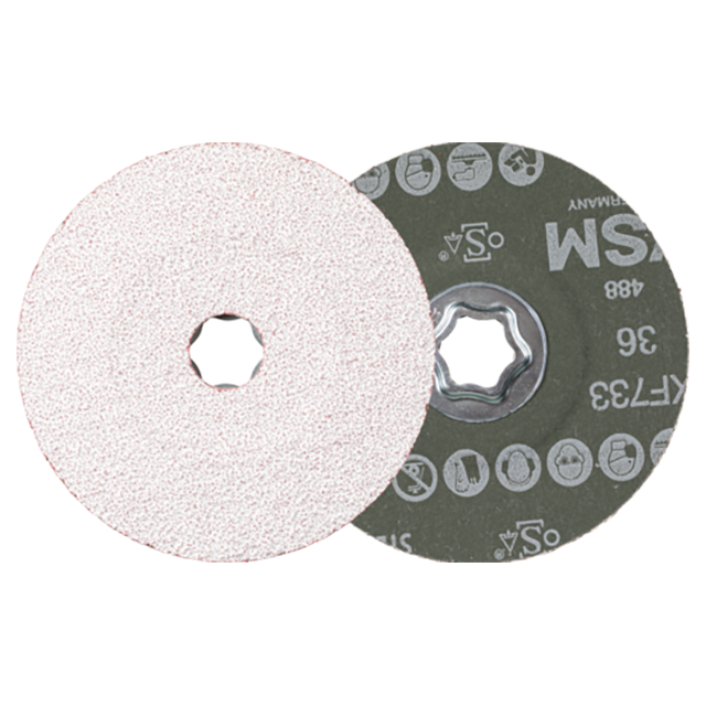 Pferd 64194103 | 40759 5" Diameter x 36 Grit Ceramic Oxide CO-ALU Fiber Disc