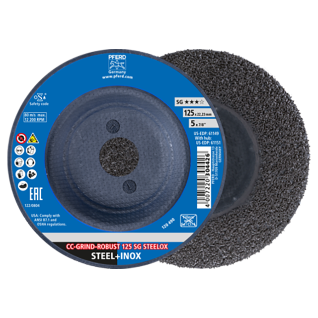 Pferd 64195125 | 61149 5" Diameter Ceramic Grinding Disc