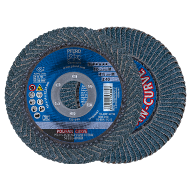 Pferd 67689032 | 67192 4-1/2" Diameter x 40 Grit Zirconia Flap Disc