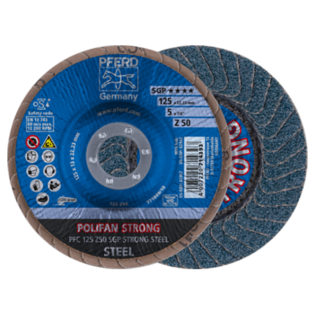 Pferd 67788125 | 62957 5" Diameter x 50 Grit Zirconia Flap Disc
