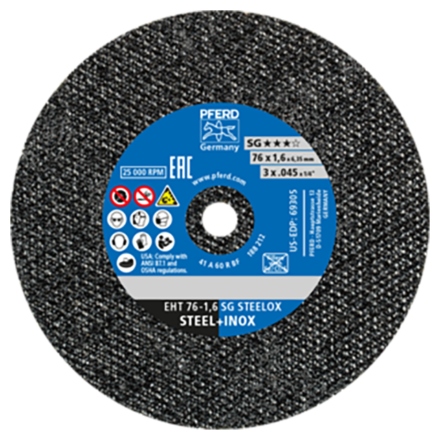 Pferd 69520277 | 69305 3" Diameter x 0.045" Width Aluminum Oxide Cutoff Wheel