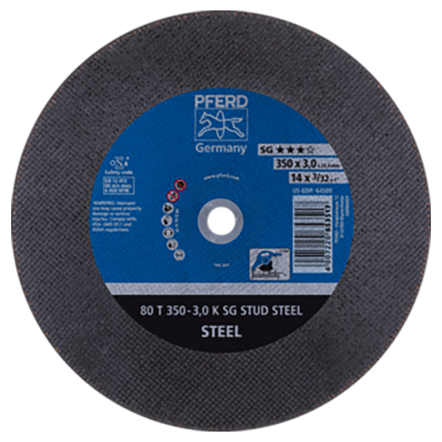 Pferd 69620715 | 64505 14" Diameter x 7/64" Width Aluminum Oxide Cutoff Wheel