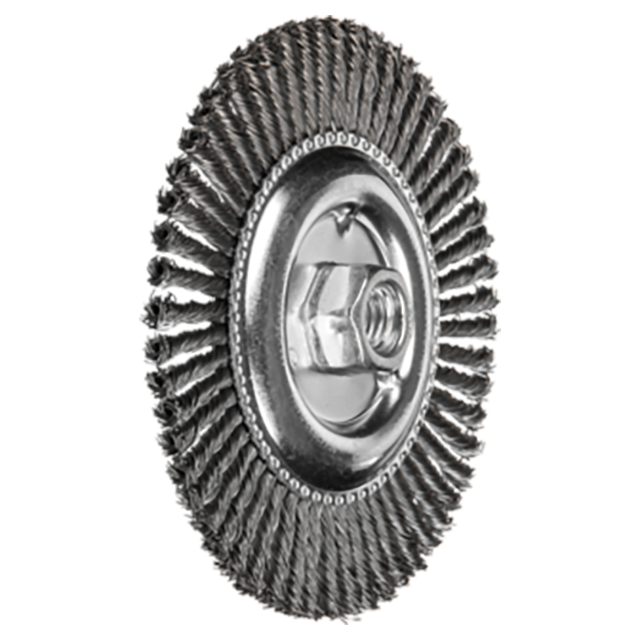 Pferd 79152488 | 82488P 6" Diameter x 3/16" Width Carbon Steel Stringer Bead Wheel Brush