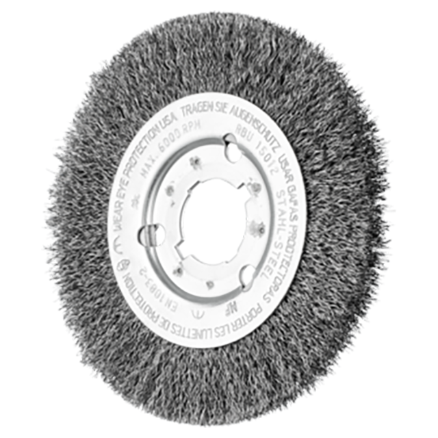 Pferd 79180040 | 80040 6" Diameter x 5/8" Width Carbon Steel Wire Wheel Brush