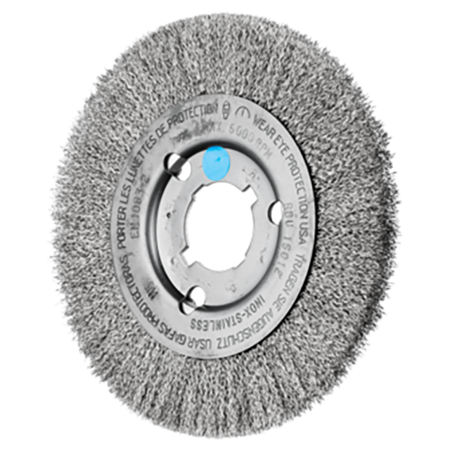 Pferd 79180371 | 80371 6" Diameter x 5/8" Width Stainless Steel Wire Wheel Brush