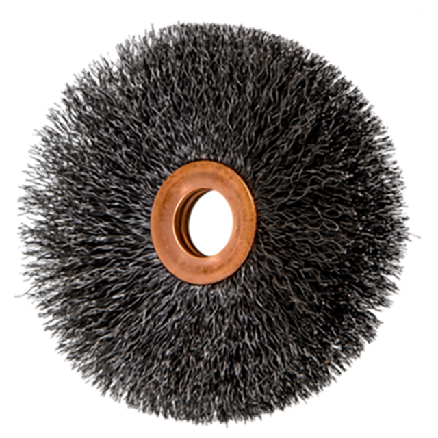 Pferd 79181543 | 81543 3" Diameter x 5/8" Width Carbon Steel Wire Wheel Brush