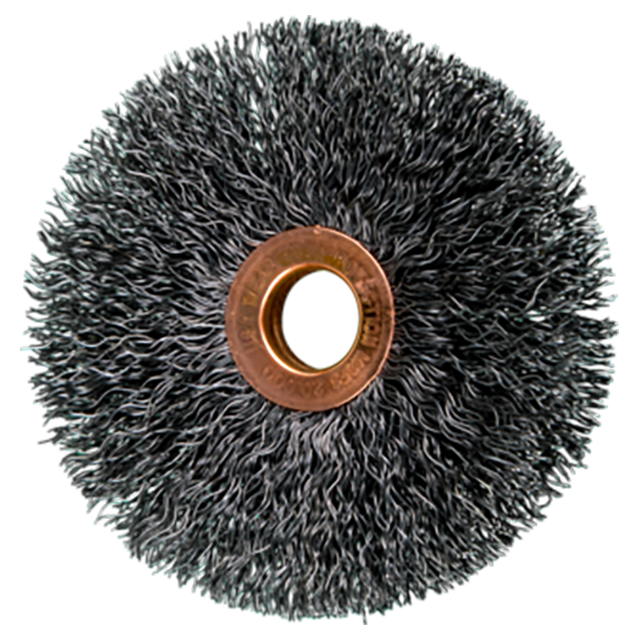 Pferd 79181545 | 81545 3" Diameter x 5/8" Width Carbon Steel Wire Wheel Brush