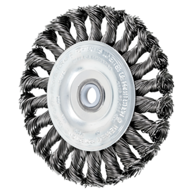 Pferd 79181658 | 81658 4" Diameter x 5/8" Width Carbon Steel Wire Wheel Brush