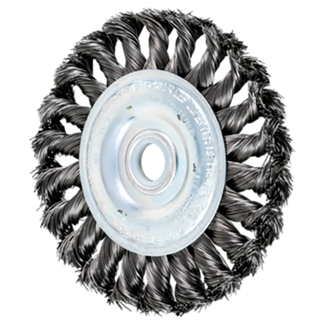 Pferd 79181660 | 81660 4" Diameter x 5/8" Width Carbon Steel Wire Wheel Brush