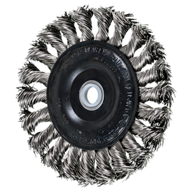 Pferd 79181808 | 81808 4" Diameter x 5/8" Width Stainless Steel Wire Wheel Brush