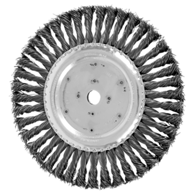 Pferd 79182118 | 82118 8" Diameter x 3/8" Width Carbon Steel Wire Wheel Brush