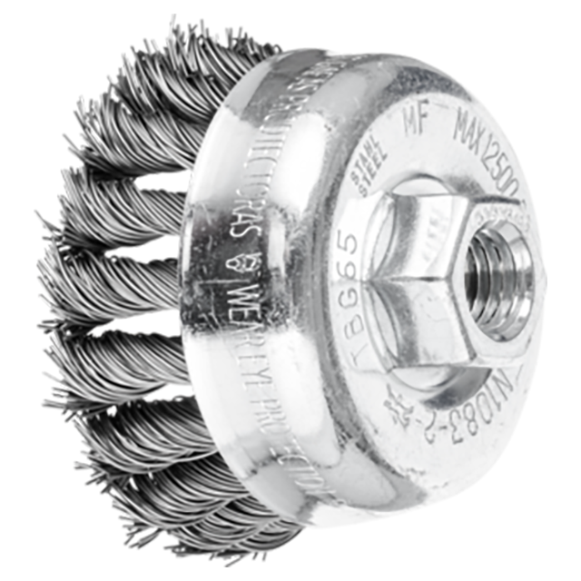 Pferd 79182224 | 82224 2-3/4" Diameter x 3/8"-24 Thread Carbon Steel Cup Brush